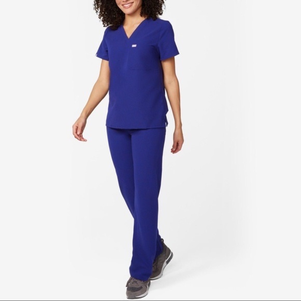 ISO Figs Deep Royal Blue Scrub Pants Large